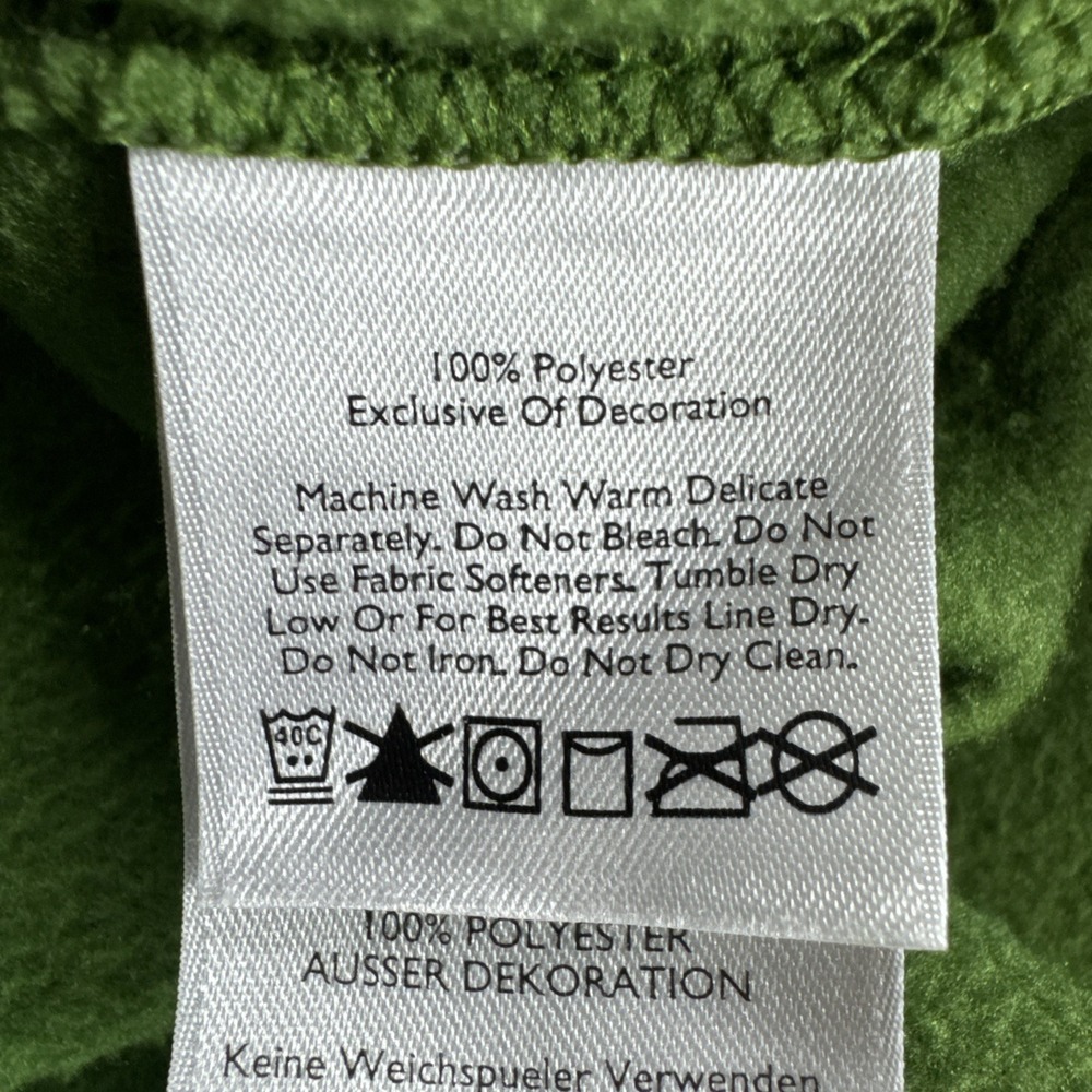 Eddie Bauer Polartec Pullover Men L Green 1/4 Zip Sweatshirt Sweater Preppy READ - Picture 11 of 13